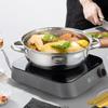 3XUF Stainless Steel Multi Layer Steamer Pot With Ventilated Lid For Vegetables