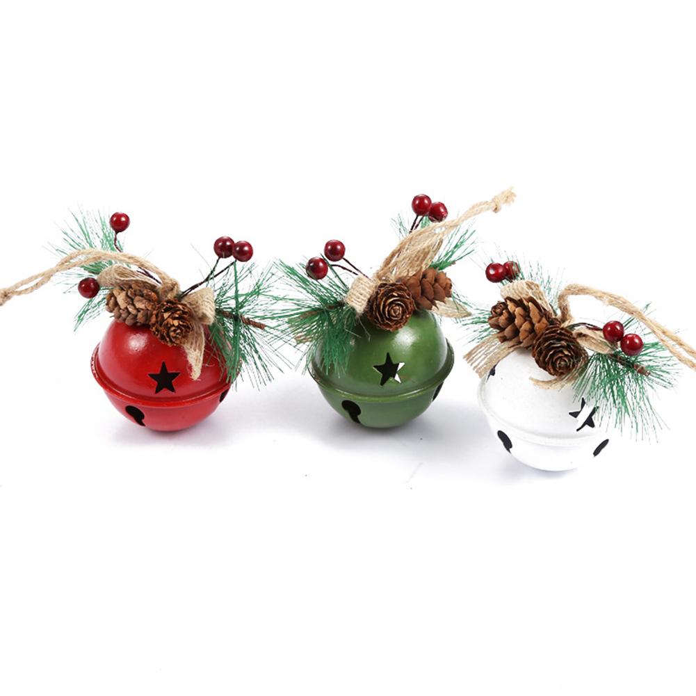 Xmas Bell Iron Decorative Pendant Tree Door Window Hanging Home Decoration Reusable