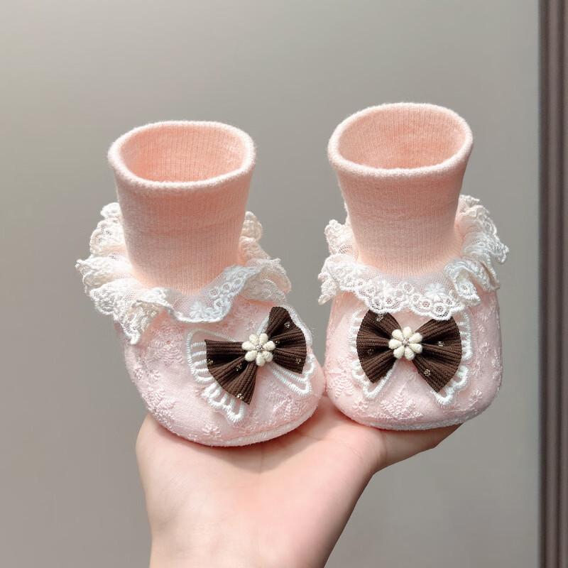 Warm Fleece Baby Shoes & Socks: Soft Sole, Non-Shedding, for 3-12 Months, Autumn/Winter