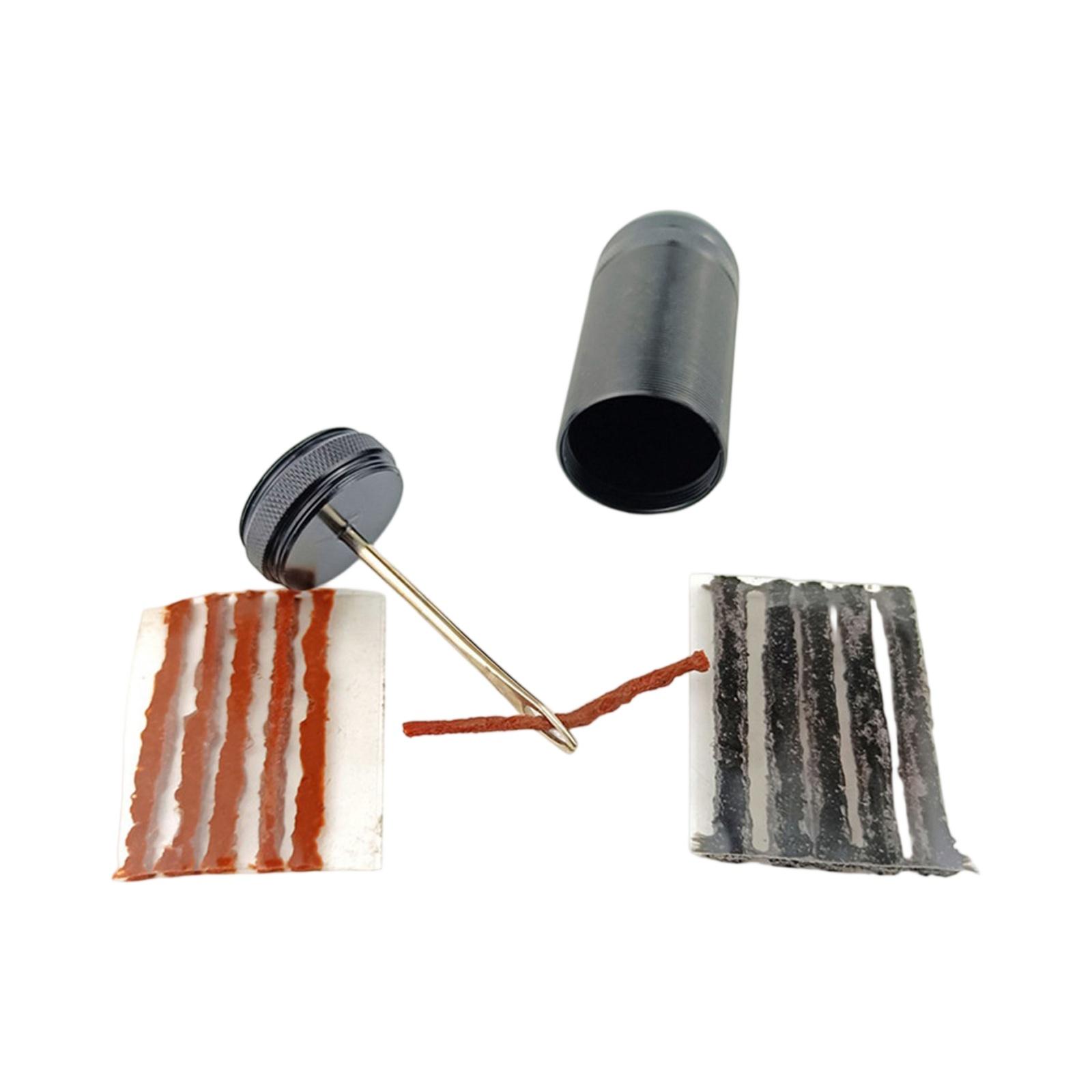 

& Motorcycle Tire Tool Kit, Vacuum Tire Forks and Drill Bits, Portable Emergency Rubber Strip Plug Set One Size чёрный