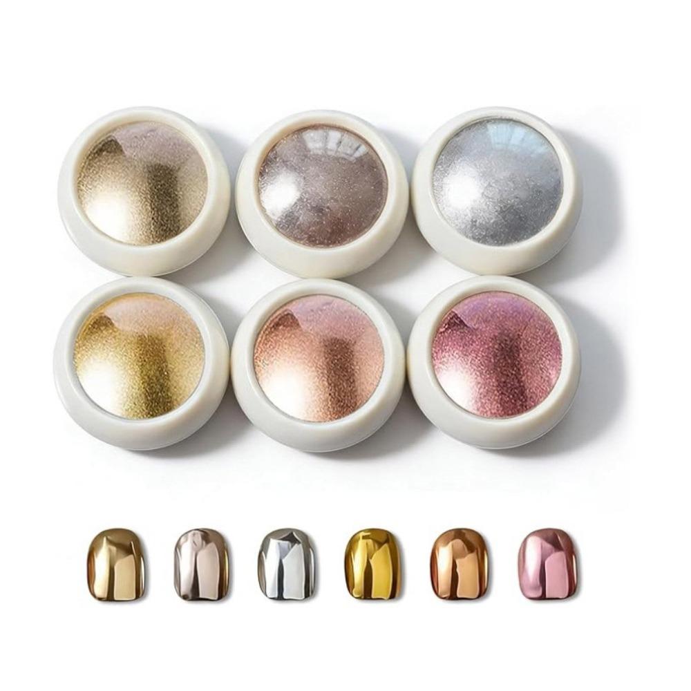 Gold Silver Mirror Nail Powder Rubbing Pigment Nail Art Decoration  Home Nail Design