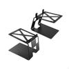 2 Desktop Speaker Stands, Tabletop Stand, Heavy Duty Freestanding Metal Base, Audio Stands for