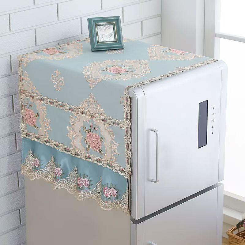 General New Refrigerator Dust Cover Washing Machine Cover Towel Thickened Dust-proof Refrigerator Cover