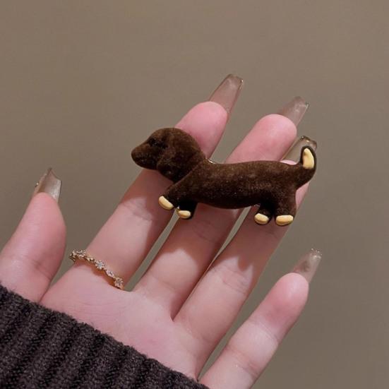 1/2 Bucă Accesorii Păr Fete Câine Dachshund Decor Clipsuri Păr Breton Lateral Accesorii Păr Cadou Anul Nou