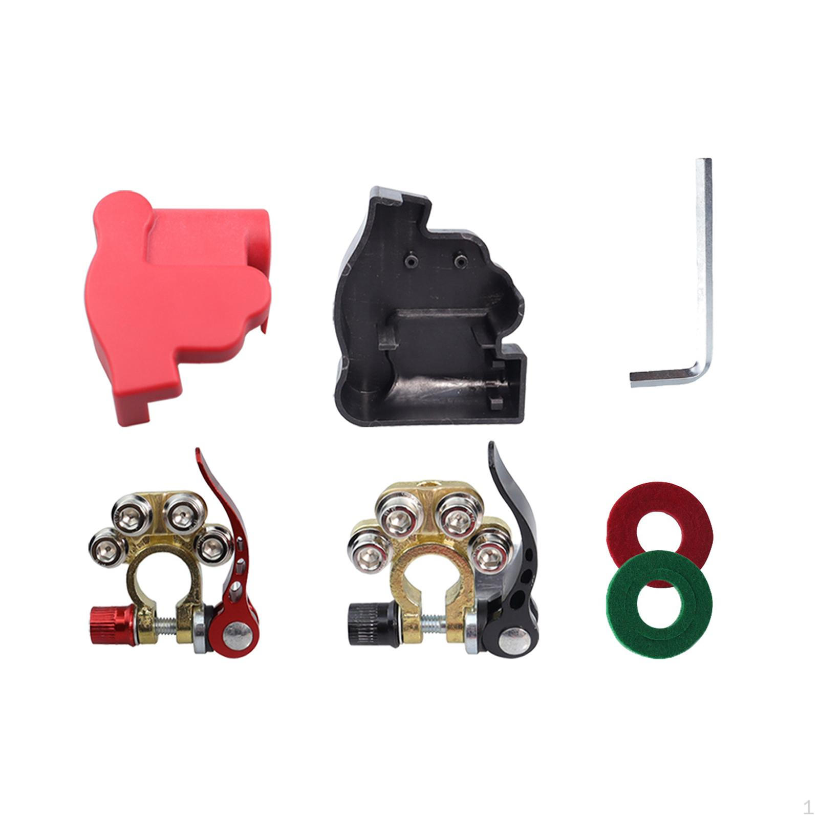 

Car Terminal Connector Long Service Life Universal Positive Negative Accessories Clamp Style D