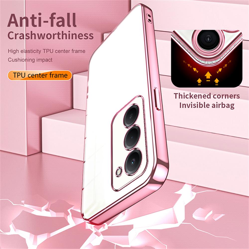 Handyhülle für Xiaomi Redmi 15 5G (EU) (171 mm) / 15 4G (EU) (171 mm) Galvanisierter Rahmen Weiche TPU-Handyhülle