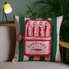 Coastal Charm Sardine Can Pillow Case Silky Elegant Comfort Sofa Bed Invisible Zipper