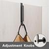 Adjustable Stainless Steel Door Hook With Extension Rod And Bottom Round Hook For Hanging Space