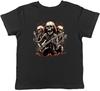 Rock n Roll Band Kinder T-Shirt Skelett Gothic Gitarre Musik Kinder Jungen Mädchen