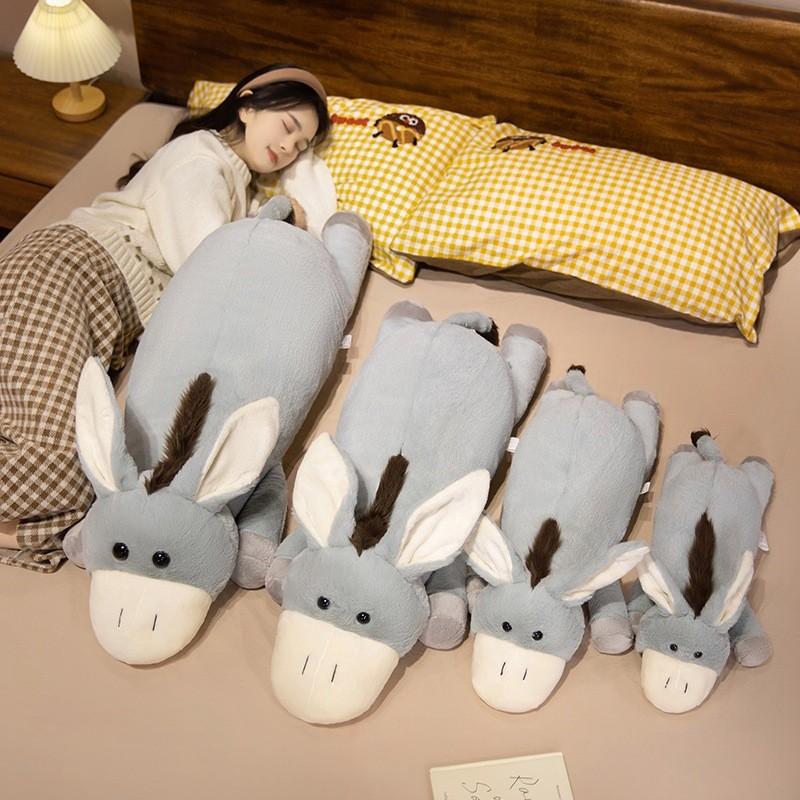 Big Donkey Eared Plush Toy Animal Long Bar Pillow Room Decoration Children Gift