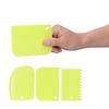 3PCS/Set Cake Cream Scraper Dough Pasty Cutters Scraper Kitchen Tool DIY Baking ToolGreen