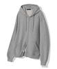 Criscelo Plain Hoodie 2Way Zip-Up_Gray