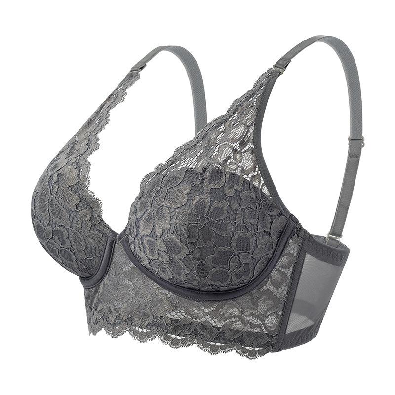 Women S Wireless Lace French Style Sexy Plus Size Bra