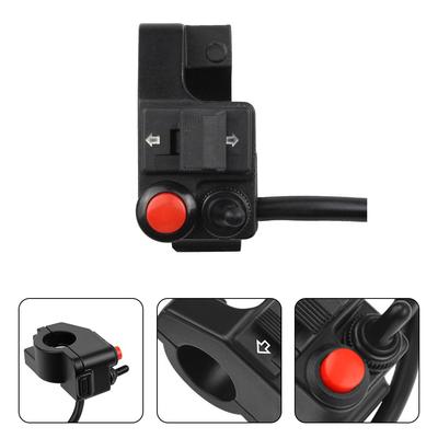 Przełącznik kierownicy 12V Przełącznik przyciskowy reflektora Przełącznik kierunkowskazu DC12V Metal