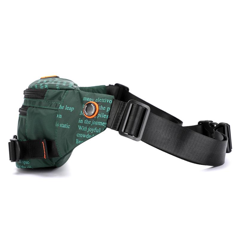 New Outdoor Men's Waist Bag Street Trend Chest Bag Crossbody Bag Sports Running Close Fitting Waist Bag