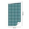 Colorful Retro Checkered Wallpaper in Turquoise and White for Living Room and Bedroom 50x1000