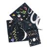 Tarots Card Tablecloth Altars Cloth Moonphase Astrologys Tablecloth Divinations Tapestry Wall Decoration with Cloth Bag