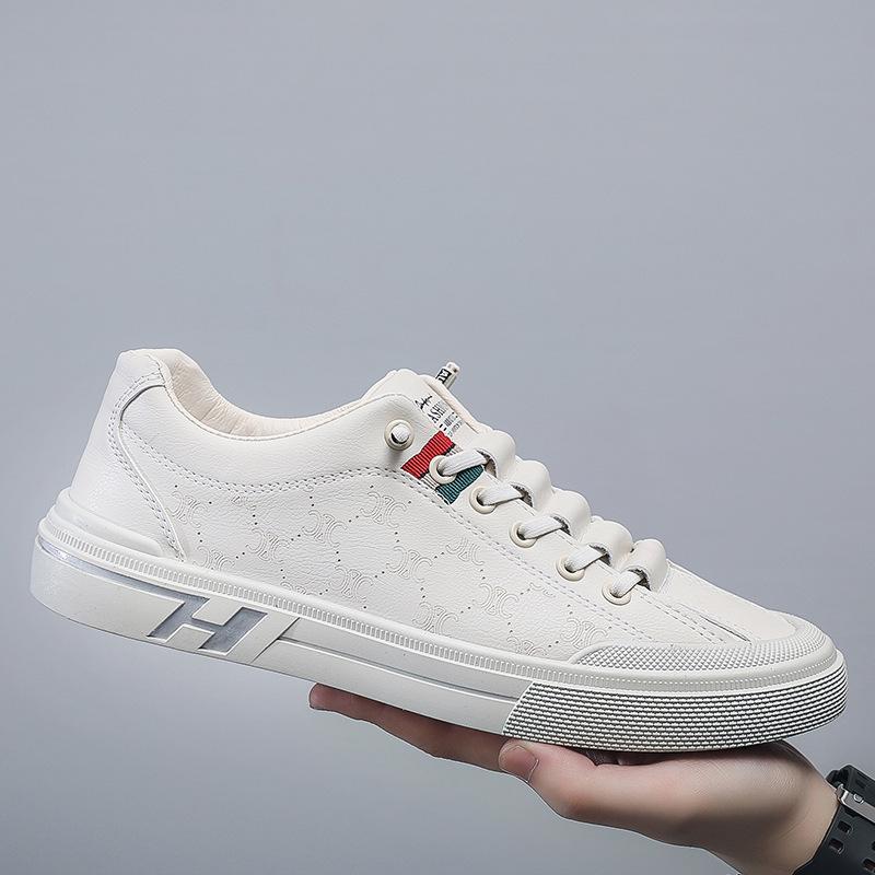 Men's Shoes New Breathable Little White Shoes Men's Trendy Versatile Flat-soled Sports Shoes Spring and Autumn Casual Board Shoes Men