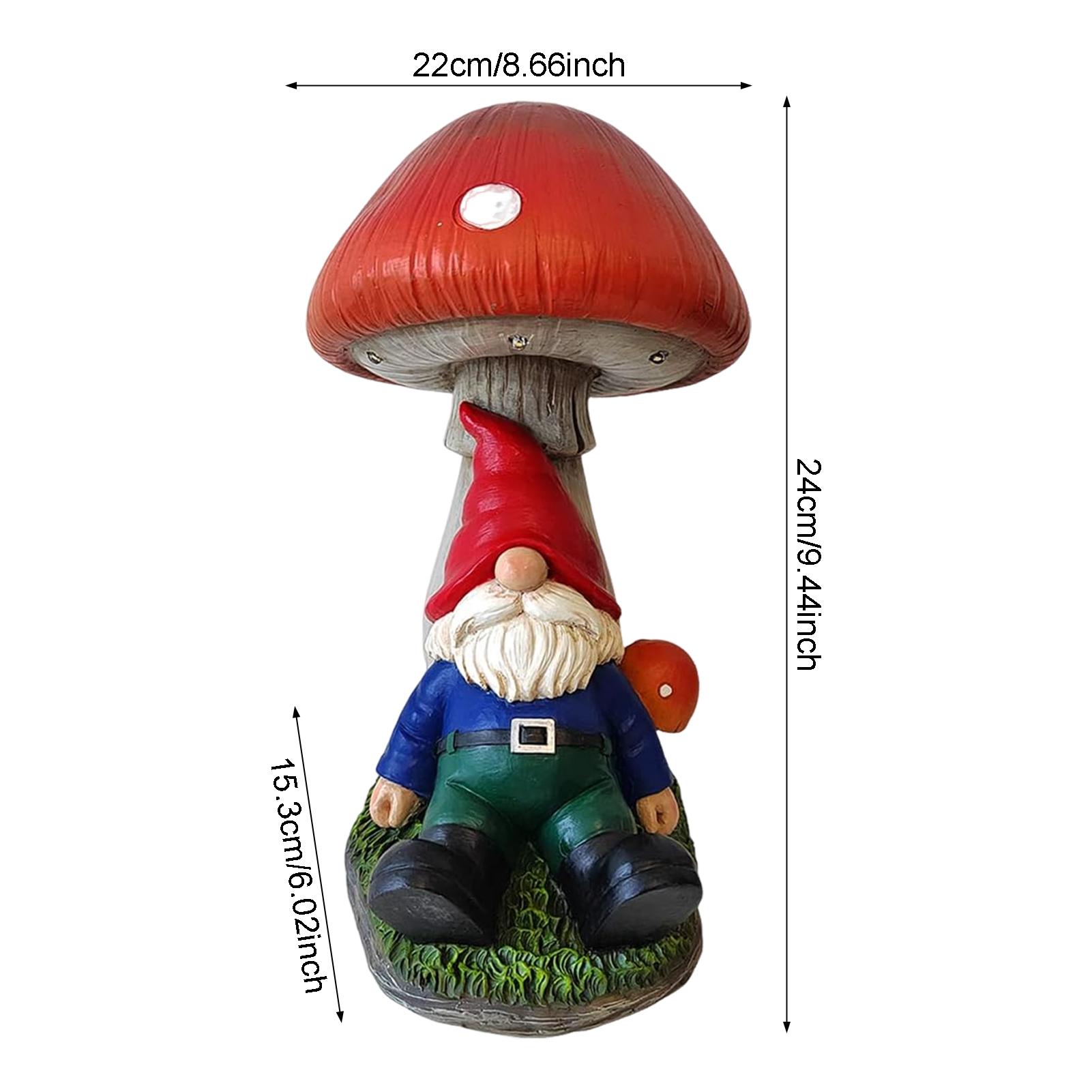 

Солнечный садовый гном украшение грибные орнаменты с солнечной энергией наружный декоративный ландшафтный орнамент для двора патио лужайки