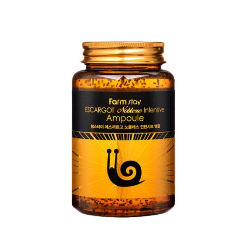 Farmstay Escargot Noblesse Intensive Ampoule 250ml – Snail Mucin Hydrating & Skin Repair Ampoule