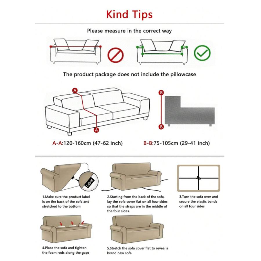 1PC (each Size Includes One Pillow Cover) Printed Christmas Gift Pattern Sofa Cover High Elasticity All-season Use