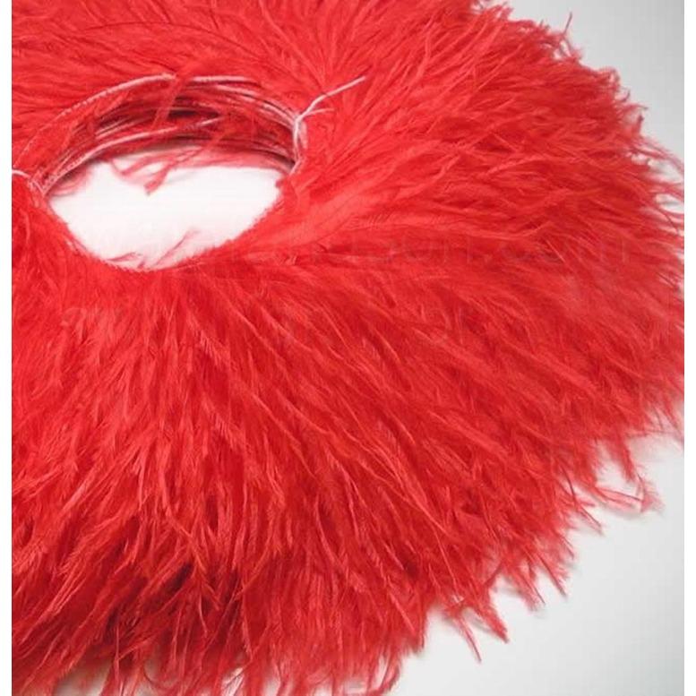 Feather10-15CM Pink Ostrich Feather Trim Fringe No Ribbon for Wedding Party Dress Sewing Accessories 1M Fluffy Multicolor Plumas Fabric