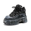 New sub-race bogo heavy metal dark rock locomotive old spike heightened platform boots 561202-J