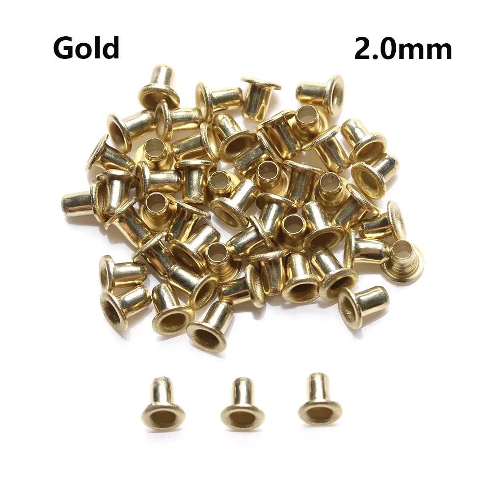 50pcs Metal Ultra-small Buckle 1.5/2.0/2.5mm Mini Eyelet Buttons Snap DIY Doll Belt Buckles Bag Shoes Clothes Sewing Accessories