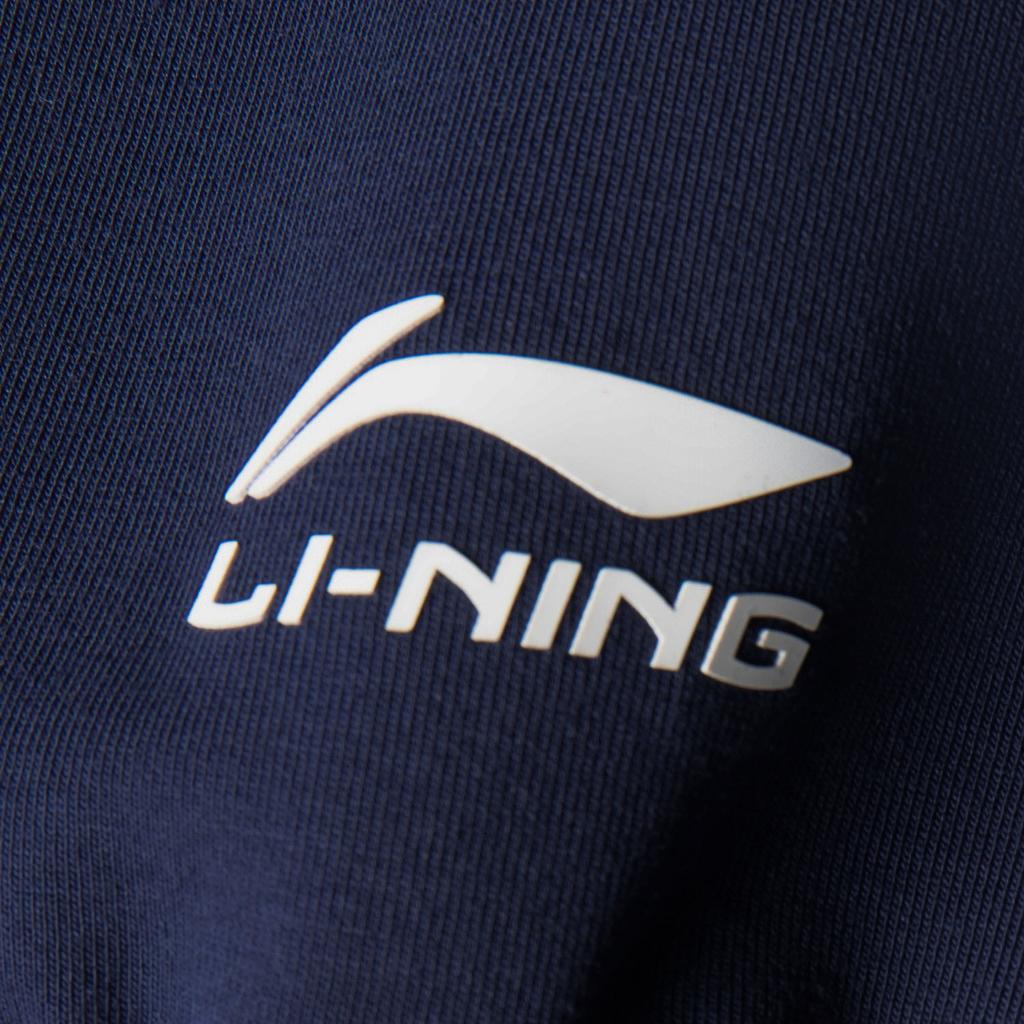 Li Ning Sports Lifestyle Series Simple Versatile Casual Letter Print Round Neck Pullover Sweatshirt Women Sweatshirt AWDV536-5