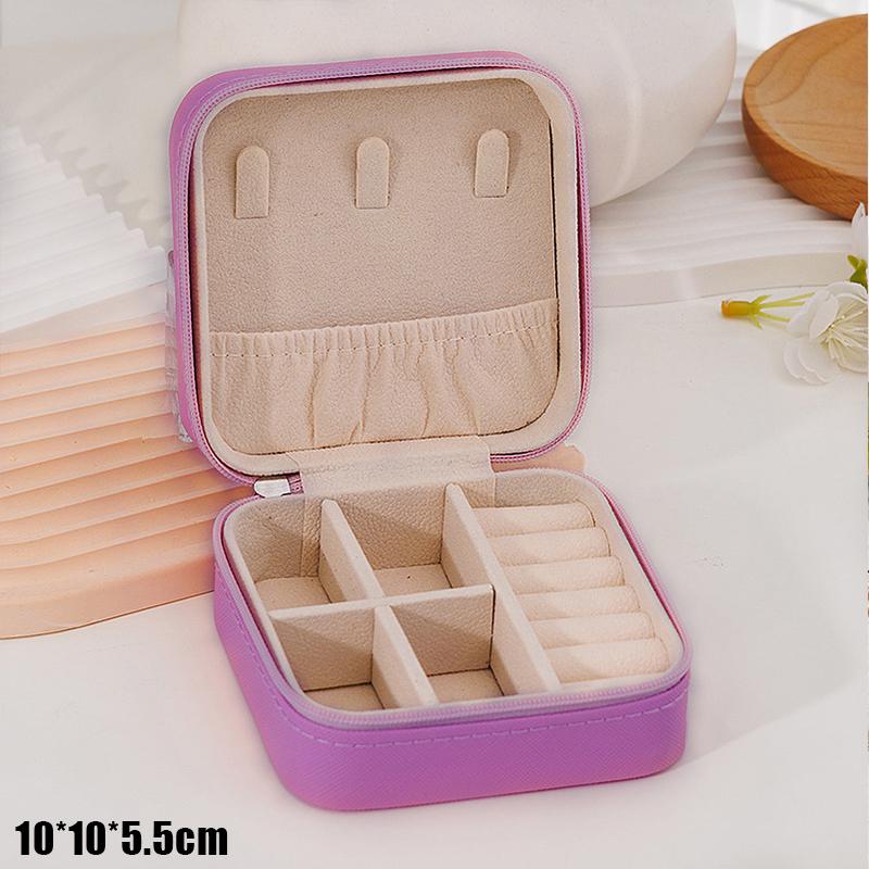 Simple And Portable Travel Jewelry Storage Box For Bracelets Earrings, Rings And Studs