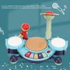 Toddler Drum Set Electronic Multifunctional Safe Bright Color Baby Instruments with Microphone for Kids Toy Gift