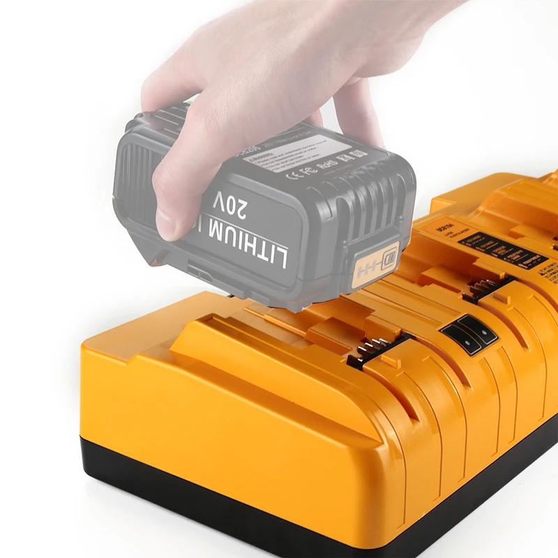 DCB104 Lithium Battery Charger 4-Port 3A Current For 10.8V 12V 14.4V 18V For FlexVolt 20V 60V DCB127 DCB105 DCB118 DCB112