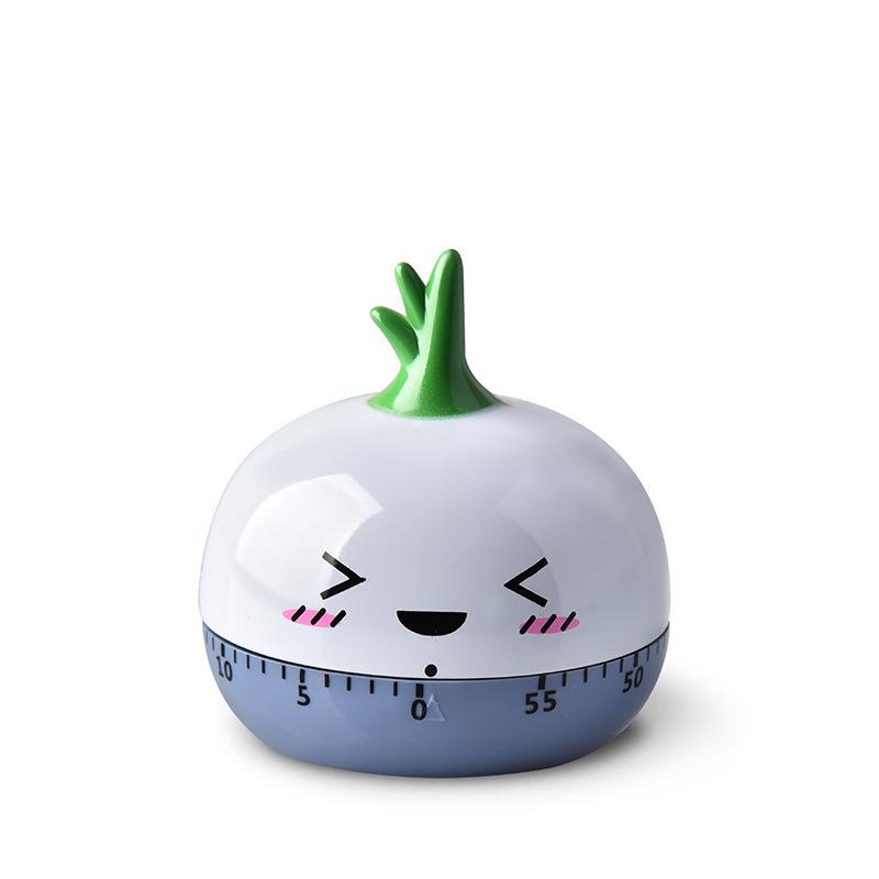 Magnetic Mechanical Kitchen Timer, Battery-Free Rotary Design, Cute for Baking, In Stock