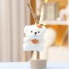 Bear Plush Toy Keychain With Soft Short Plush For Girls Gift Bag Decor