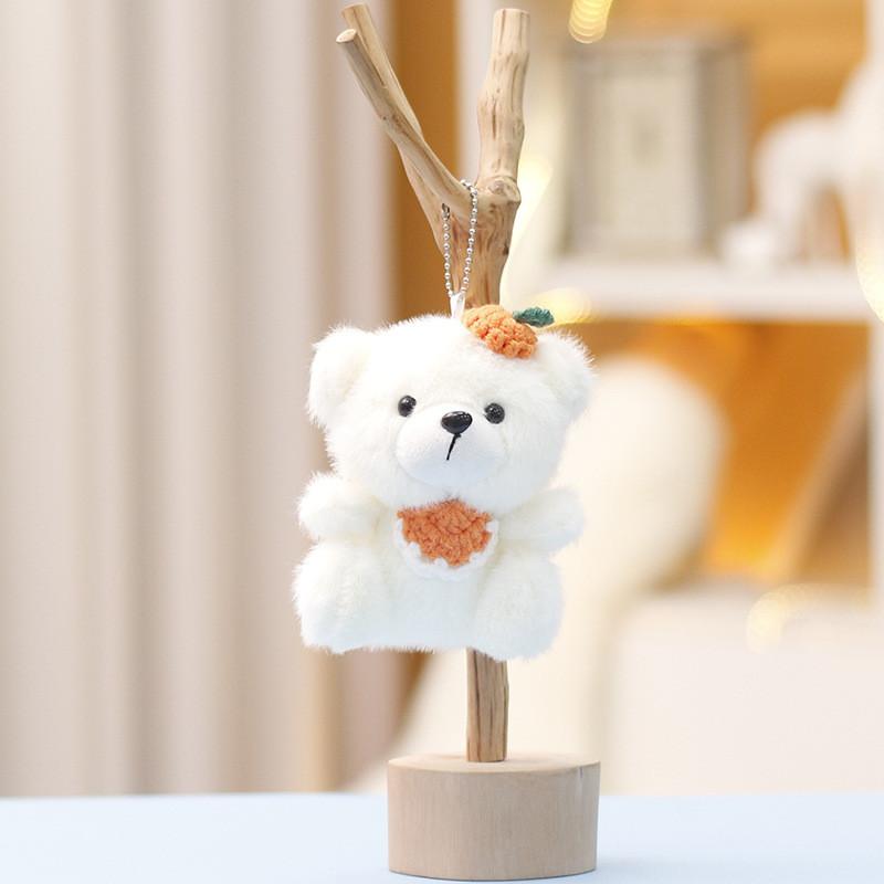 Bear Plush Toy Keychain With Soft Short Plush For Girls Gift Bag Decor
