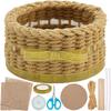Macrame Woven Basket Kit DIY Macrame Kit for Beginners Basket Weaving Craft Supplies Baskets Weaving Project for Holiday