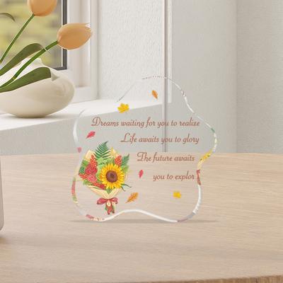 Shaped Acrylic Gift Friends Loved Ones Transparent Ornaments Bedroom Living Room Desktop Decoration