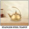 Stainless Steel Tea Kettle 1.5L Ergonomic Handle Induction Compatible Fine Mesh Filter Teapot for Loose Leaf Tea Home Office