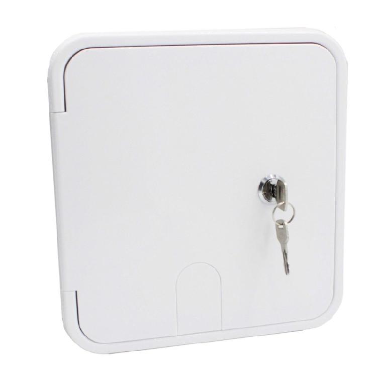 RVs Power Cord Hatches Cover ABS Trailer Storage Compartment Door With Secure Latches System And Quiet Operation