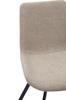 Modern Swivel Dining Chairs with Fabric Cover & Metal Legs (Set of 2) - Two Colors