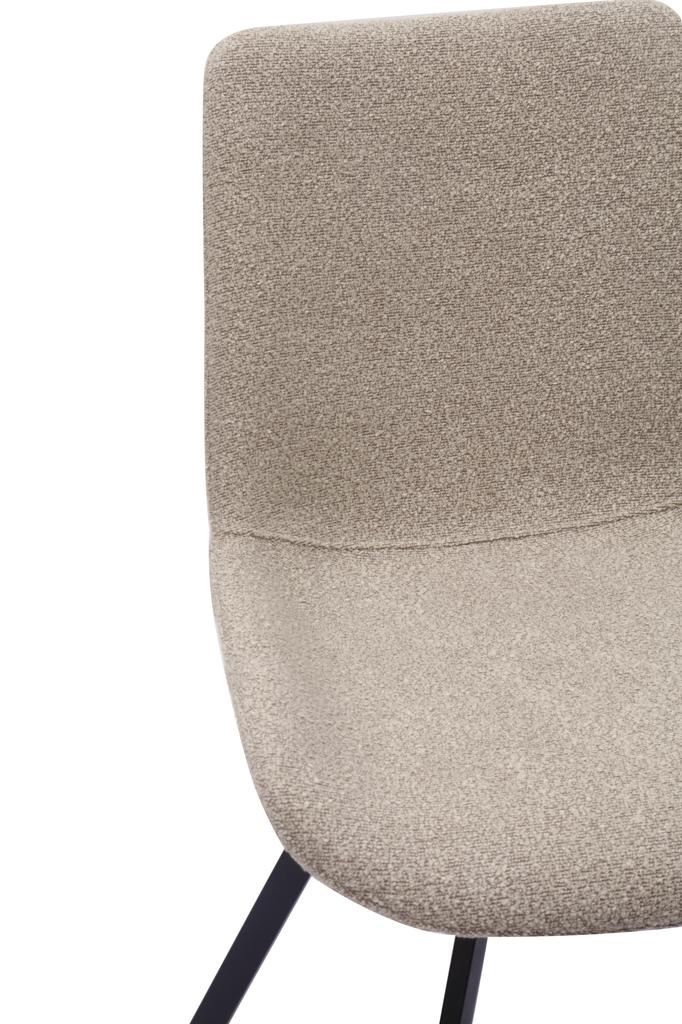 Modern Swivel Dining Chairs with Fabric Cover & Metal Legs (Set of 2) - Two Colors