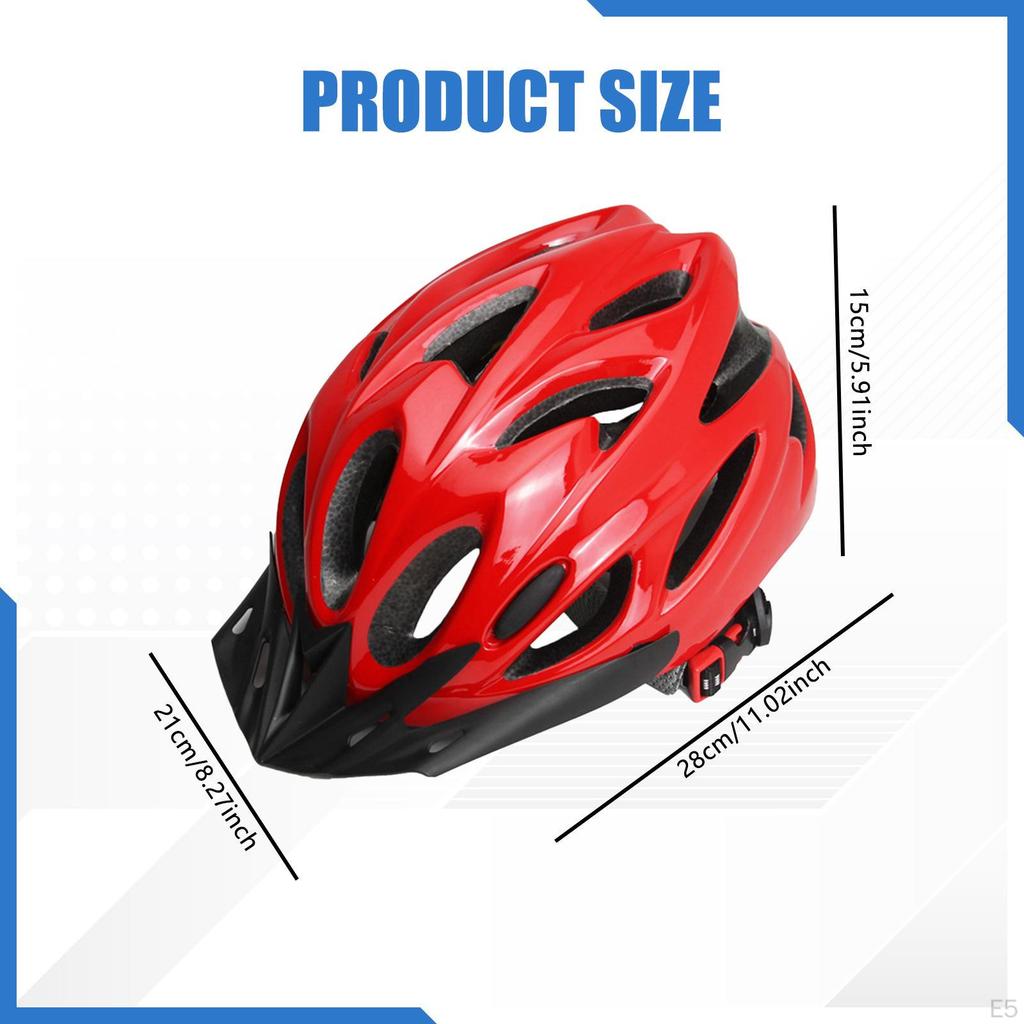 Bike Helmet Practical Shock Absorption for Men Women Adjustable Lightweight