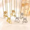 Necklace Hot-selling Planet Cross Micro-inlaid Zircon Necklace Light Luxury Niche Simple Design Does Not Fade Accessories