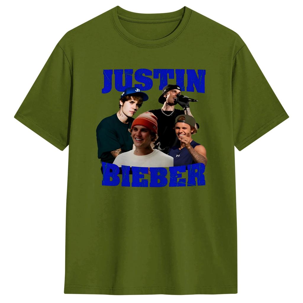 Unisex Women TShirt JJustins BBiebers Vintage Bootleg T Shirts Fashion Summer Tee Shirt Streetwear Cotton Clothes Present