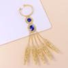 Finger Tip Protection Red Gem Golden Finger Bracelet Nail Rings Knuckle Rings Belly Dance Bracelet
