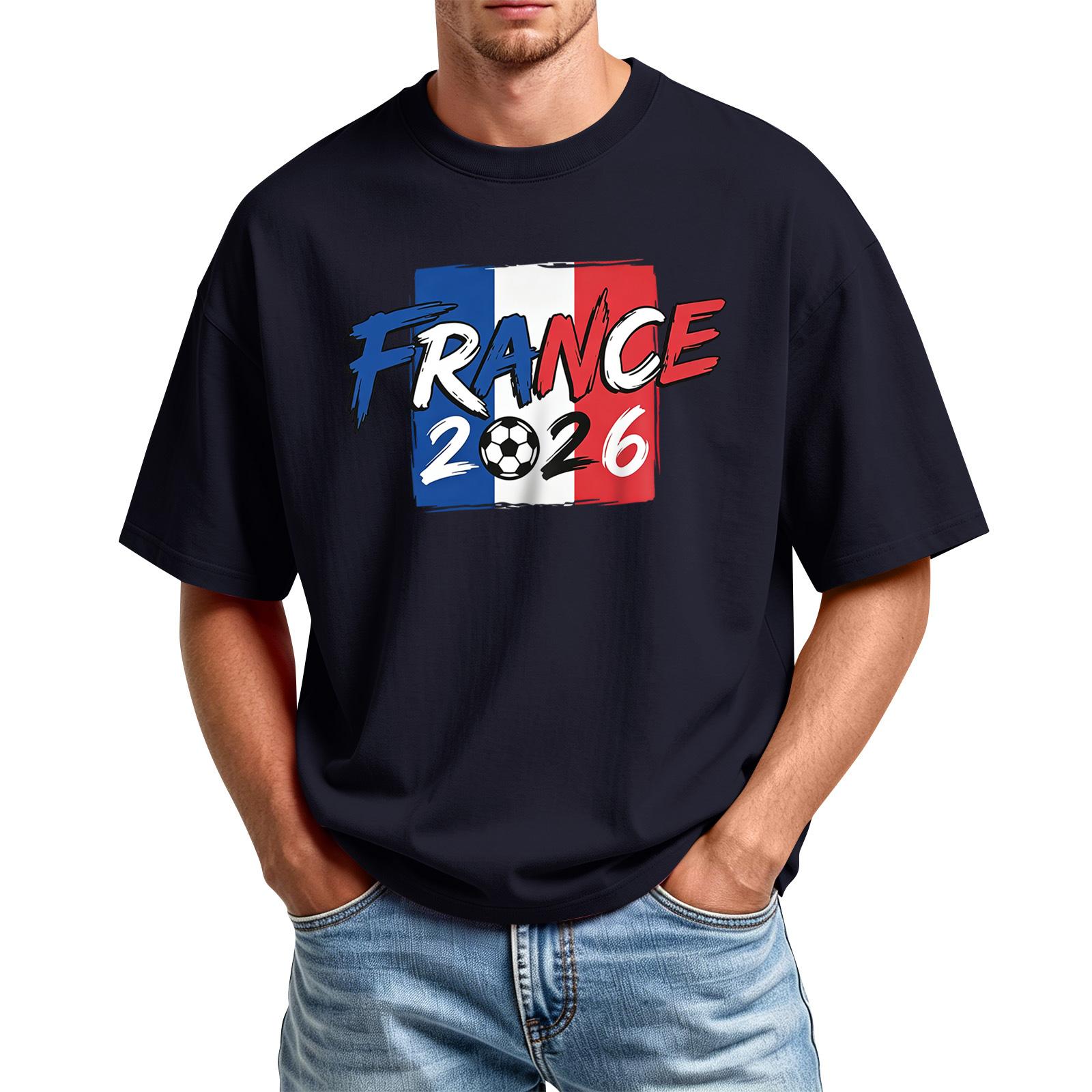 

Men s Printed Round Neck T-Shirt Casual Sports Short-Sleeve Top L чёрный