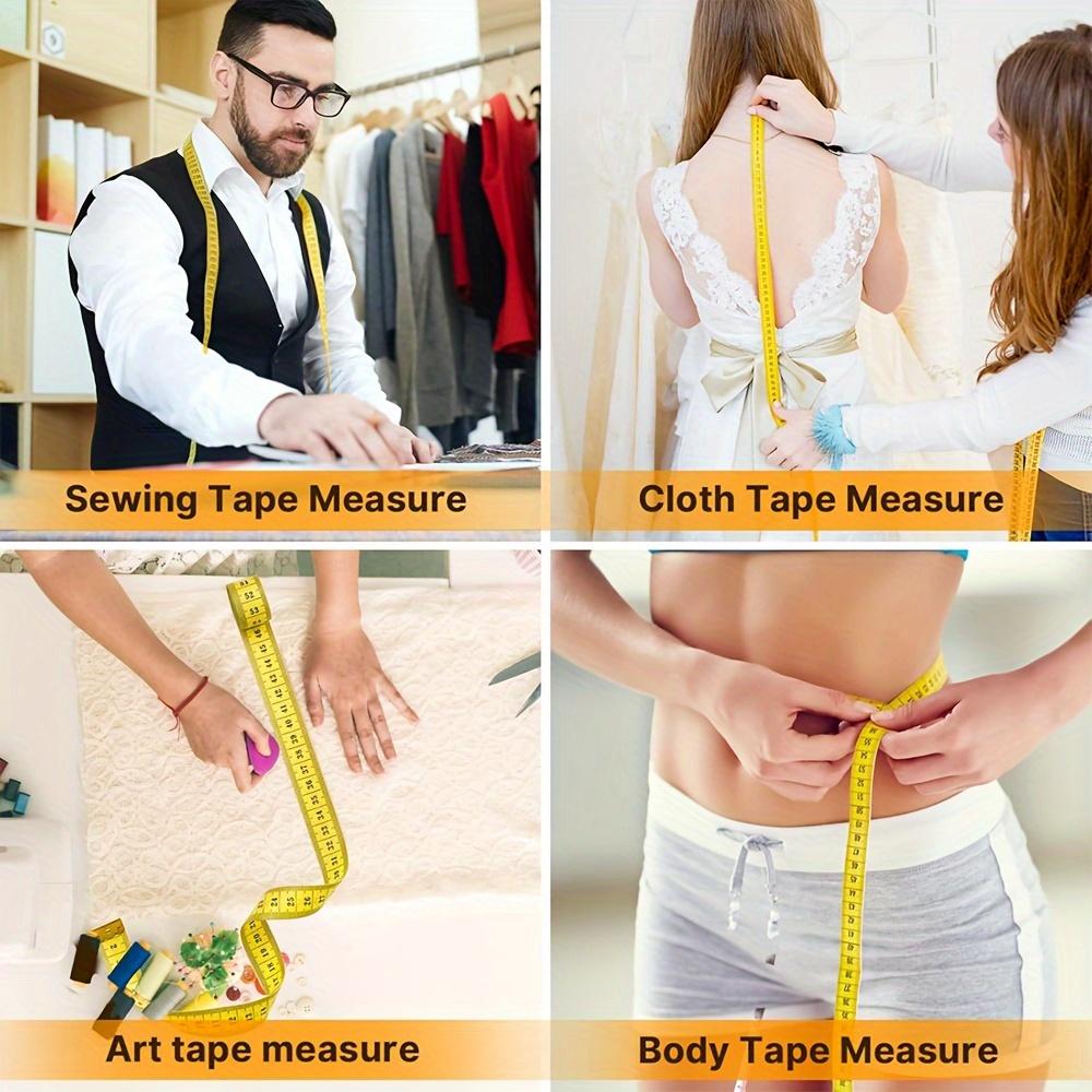 300cm Double Scale Flexible Tailor's Ruler Body Measuring Tape for Sewing, Fabric & Clothing, Dual Inch & Cm Scale, Tailoring Sewing Accessories