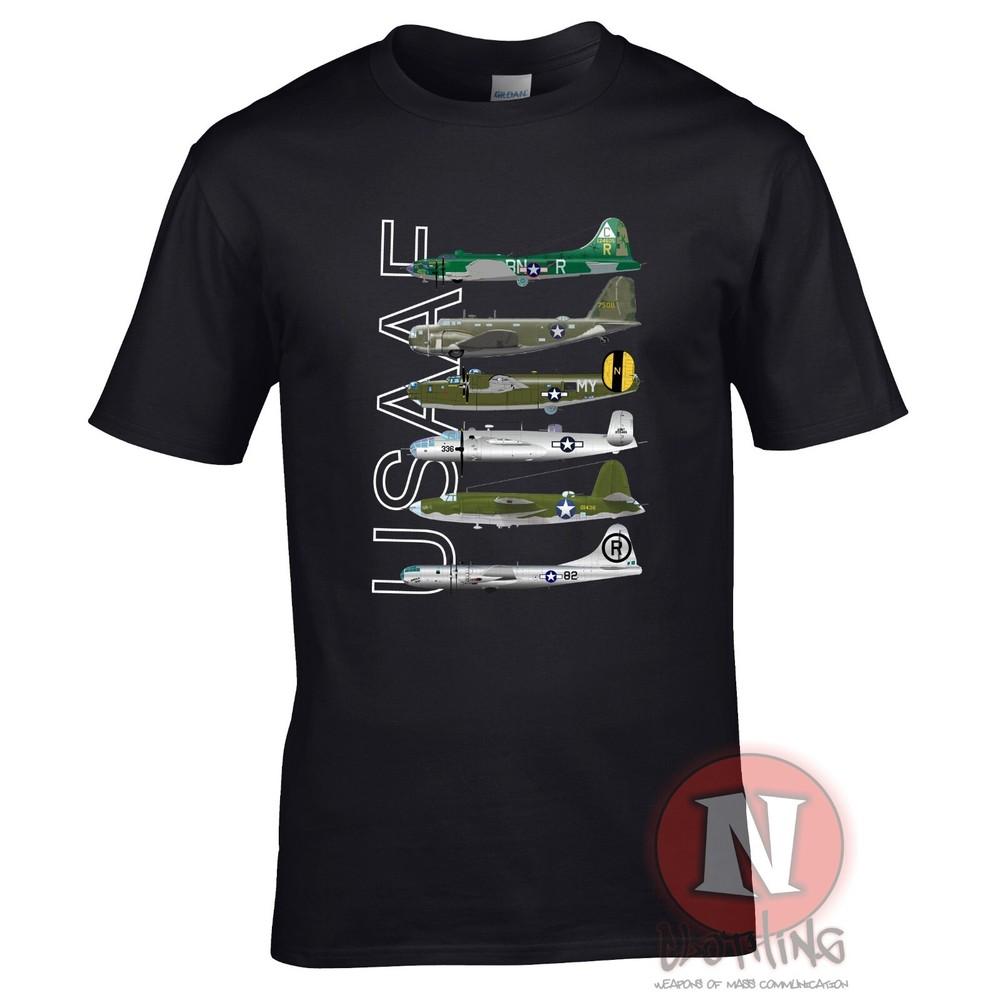 Ww2 Usaaf Bombers TShirt Flying Fortress B29 B26 B25 B17 B18 Us Army Airforce