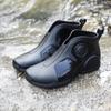 Men's Fashion Ankle Rain Shoes 2024 Winter Outdoor Waterproof Work Shoes Fashion Short Boots Car Washing Rubber Men's Shoes