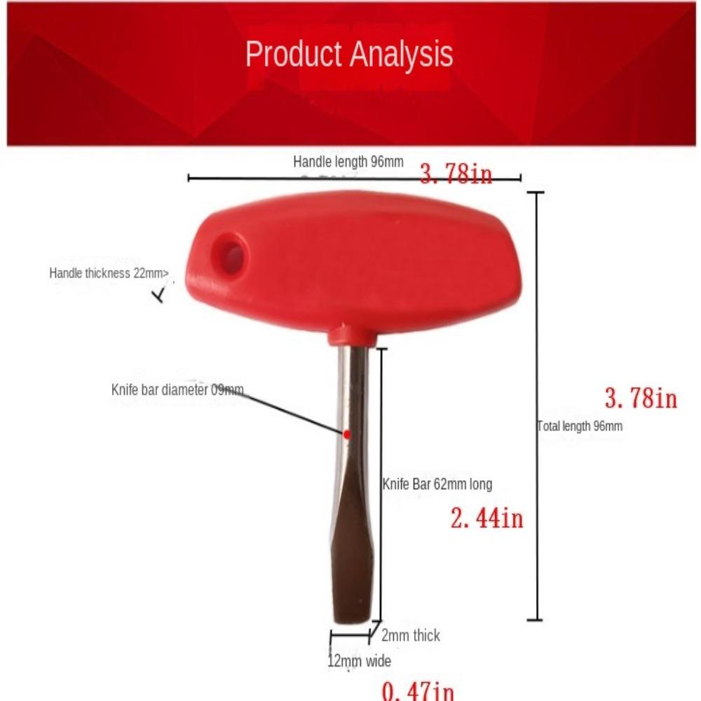 Carbon Steel Slotted Screwdriver ABS Plastic T Bar Durable Flat Head Screwdriver Film Sets